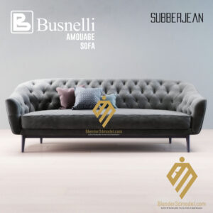 02. Blender sofa Model Free download Busnelli Classic