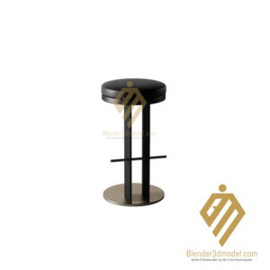 Ottoman Stool & Bar Chair Blender Model Free 3