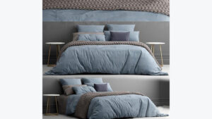 Bed Made of bed linen adairs australia Blender 3d Model