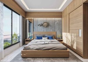 Asian Style Living Room blender 3d model free download