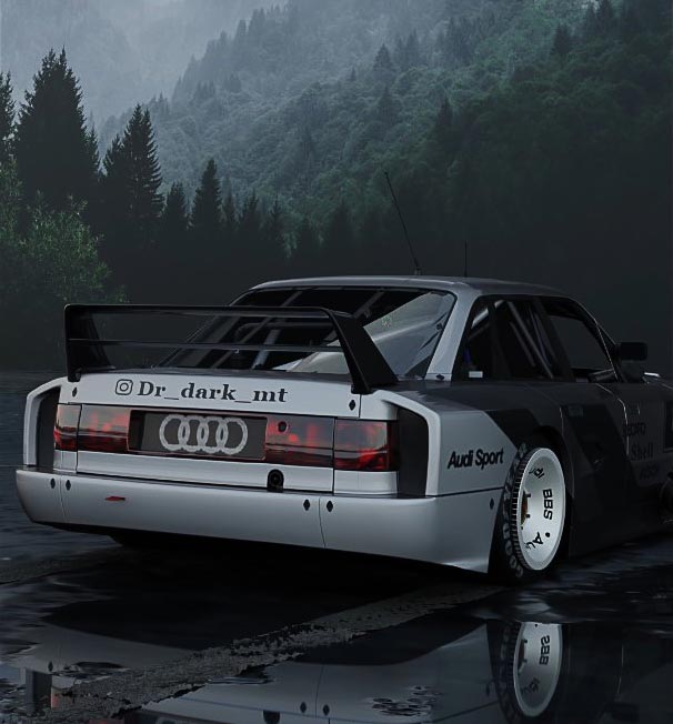 Audi Sport car blender animation - 3d models for blender - Blender 3D Model