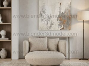 Modern Lounge Chair 3D Model