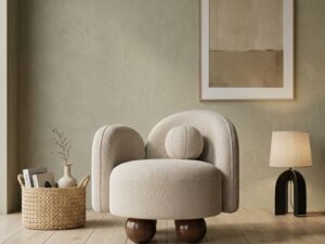 Modern Minimalist Accent Chair – Blender 3D Model